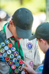 A Boy Scout Wearing his Uniform
